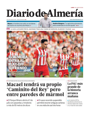 Cover of Diario de Almeria