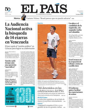 Cover of El Pais Madrid