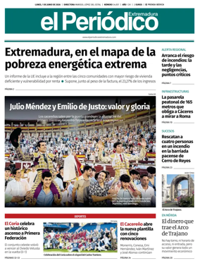 Cover of El Periodico Extremadura