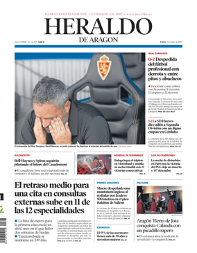 Cover of Heraldo de Aragon