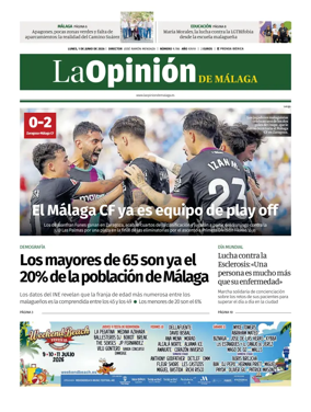 Cover of La Opinion de Malaga