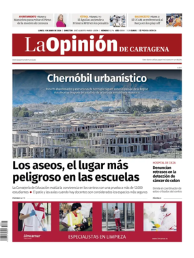 Cover of La Opinion de Murcia (Cartagena)
