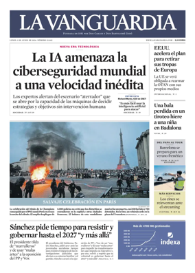 Cover of La Vanguardia