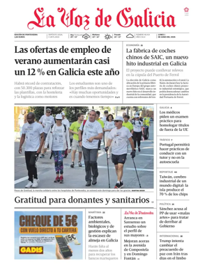 Cover of La Voz de Galicia (Deza)