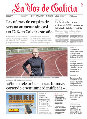 Cover of La Voz de Galicia (Monforte)