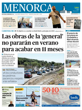 Cover of Menorca Diario Insular