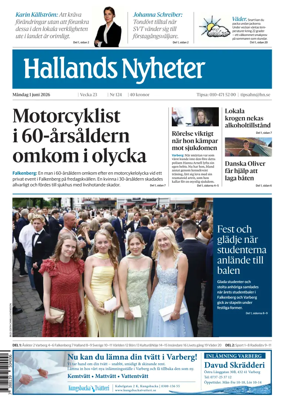 Cover of Hallands Nyheter