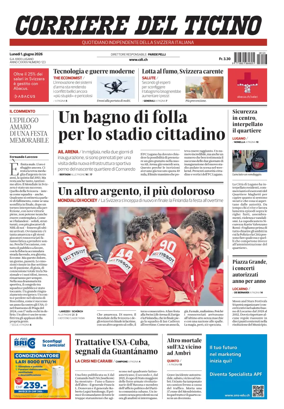 Cover of Corriere del Ticino