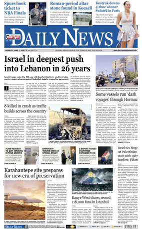 Cover of Hurriyet Daily News & Economic Review
