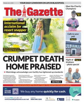 Cover of Blackpool Gazette