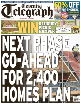 Cover of Coventry Telegraph