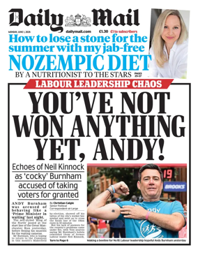 Cover of Daily Mail