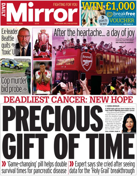 Cover of Daily Mirror (Northern Ireland)