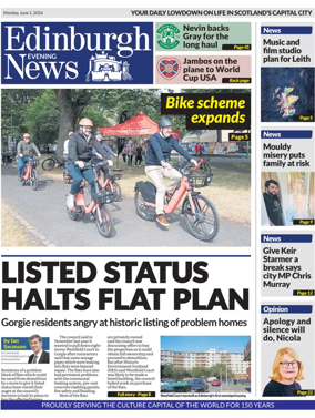 Cover of Edinburgh Evening News