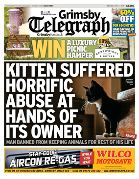 Cover of Grimsby Telegraph