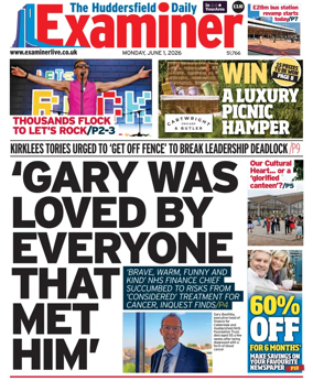 Cover of Huddersfield Daily Examiner