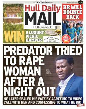 Cover of Hull Daily Mail