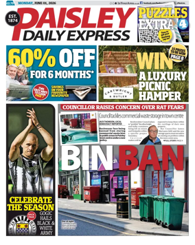 Cover of Paisley Daily Express