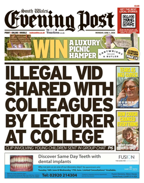 Cover of South Wales Evening Post