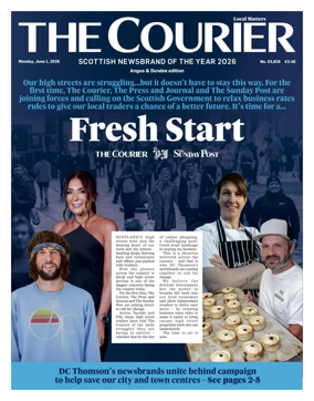 Cover of The Courier & Advertiser (Angus and Dundee)