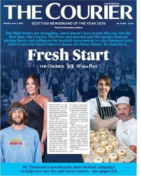 Cover of The Courier & Advertiser (Perth and Perthshire Edition)