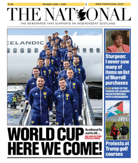 Cover of The National (Scotland)