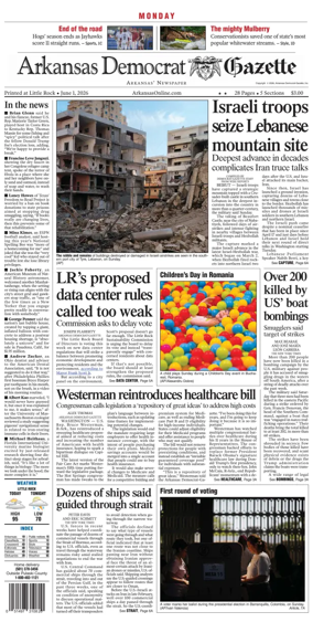 Cover of Arkansas Democrat-Gazette