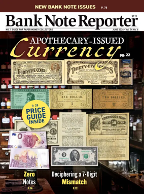 Cover of Bank Note Reporter