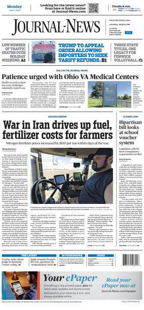 Cover of Hamilton Journal News