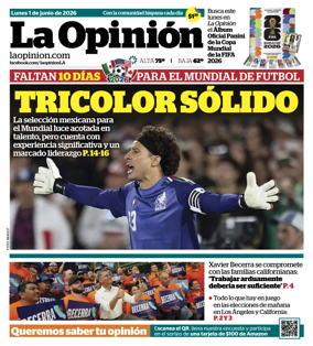 Cover of La Opinion