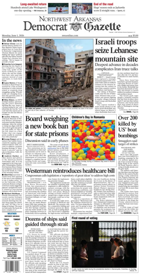 Cover of Northwest Arkansas Democrat-Gazette