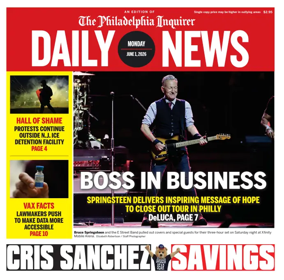 Cover of Philadelphia Daily News