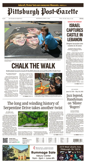 Cover of Pittsburgh Post-Gazette