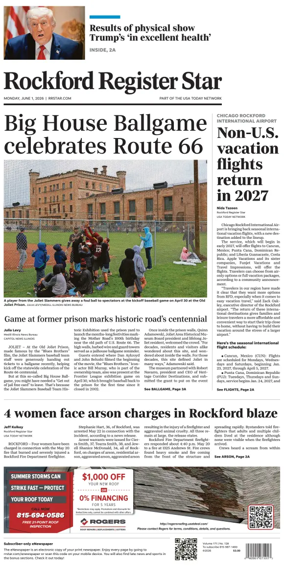 Cover of Rockford Register Star