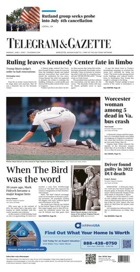 Cover of Telegram & Gazette