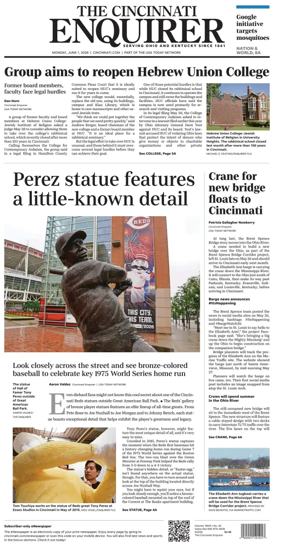 Cover of The Cincinnati Enquirer