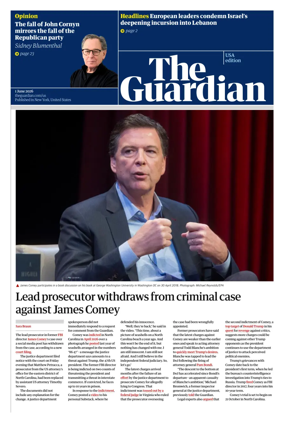 Cover of The Guardian (USA)