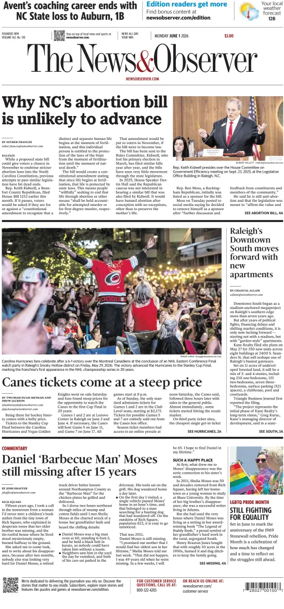 Cover of The News & Observer