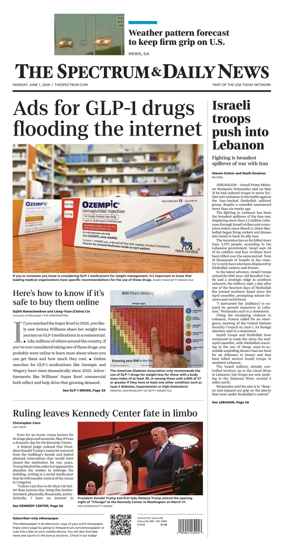 Cover of The Spectrum & Daily News