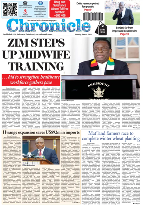 Cover of Chronicle (Zimbabwe)