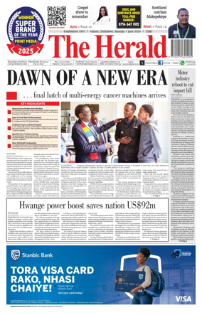 Cover of The Herald (Zimbabwe)