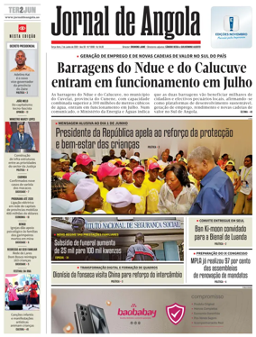 Cover of Jornal de Angola