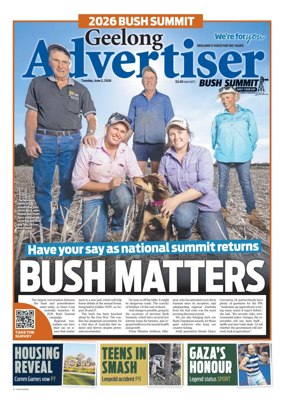 Cover of Geelong Advertiser