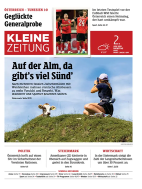 Cover of Kleine Zeitung Steiermark