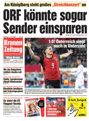 Cover of Kronen Zeitung