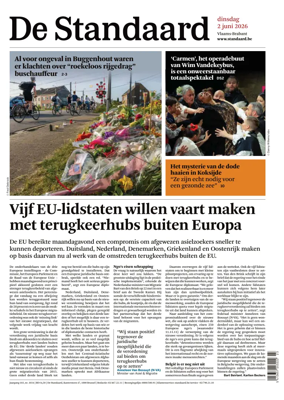 Cover of De Standaard