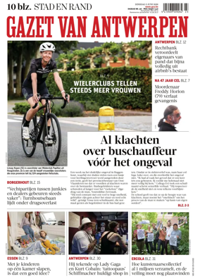 Cover of Gazet van Antwerpen Stad en Rand