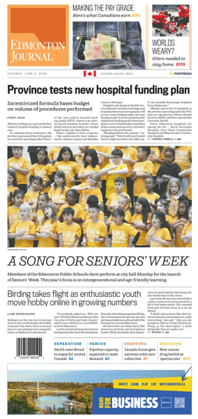 Cover of Edmonton Journal