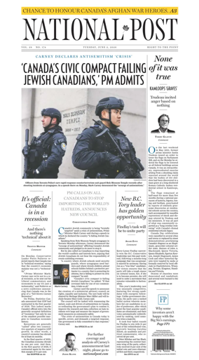 Cover of National Post - (National Edition)