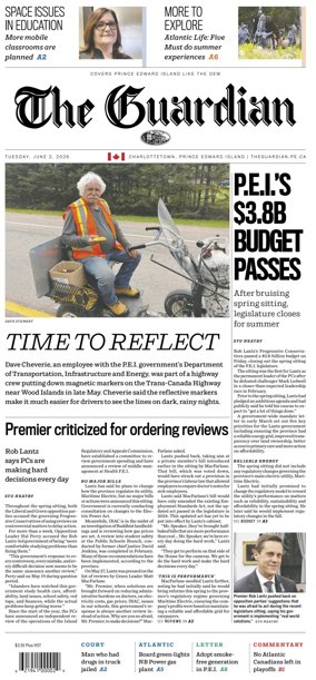 Cover of The Guardian (Charlottetown)